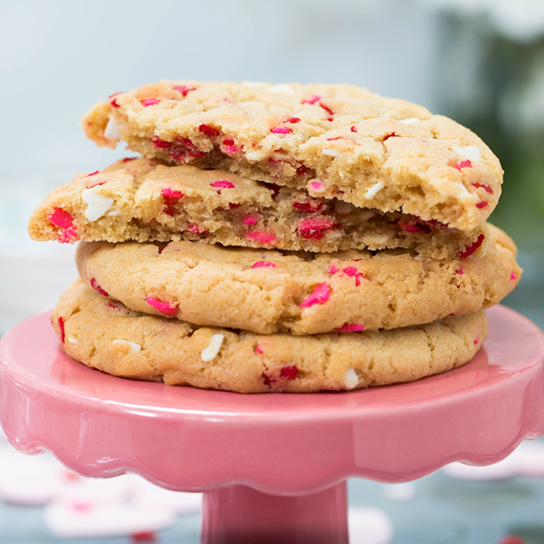 Valentine’s Day Sprinkle Cookies