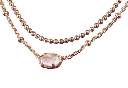 Kendra Scott® Emilie Multi Strand Necklace in Iridescent Abalone